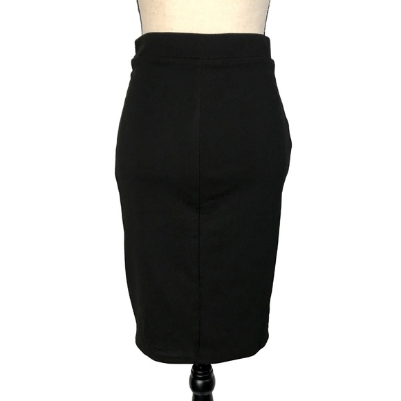 New!! Nikibiki Tan & Black Pencil Skirt with Lace - Picture 3 of 3